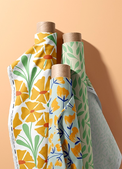 Sustainable fabric with flower patterns perfect for any fashion designer by la ruha